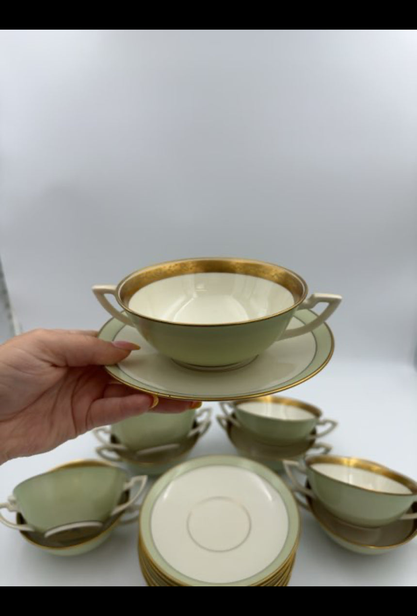 Bouillon skål m/ underskål